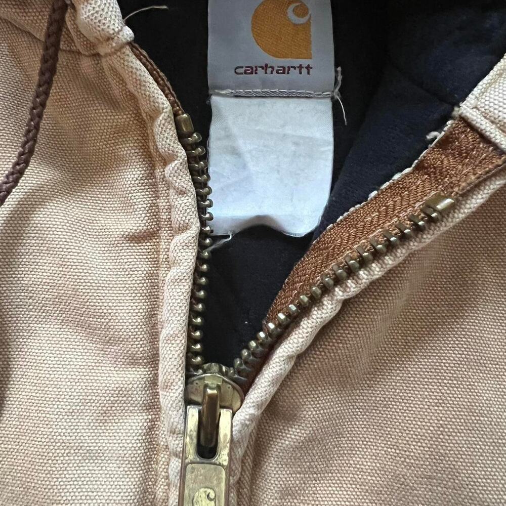 Carhartt Duck Active Jacket J130 Distressed Faded… - image 8